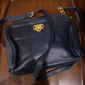 NEW! Designer Navy Classic Leather Crossbody Bag!